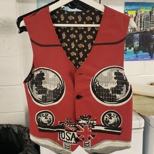 Vintage Car Hand-made Themed Vest